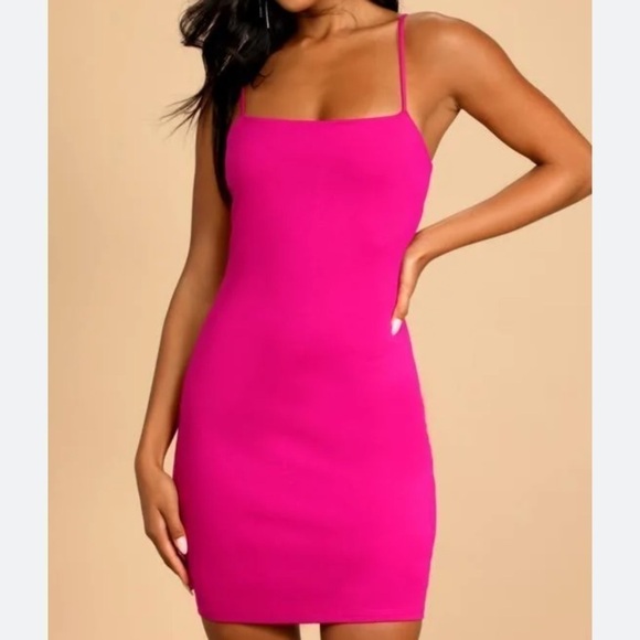 NWT Lulu’s Flaunt It Magneta BodyCon Dress - Picture 2 of 14